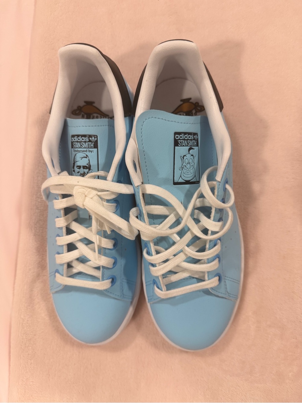 Adidas Kids Stan Smith Genie Sneakers in Light Blue